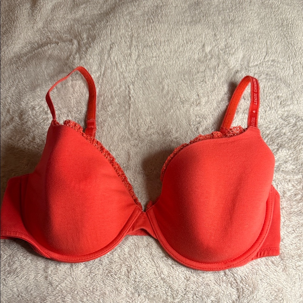 Victoria's Secret Coral Lace Bra